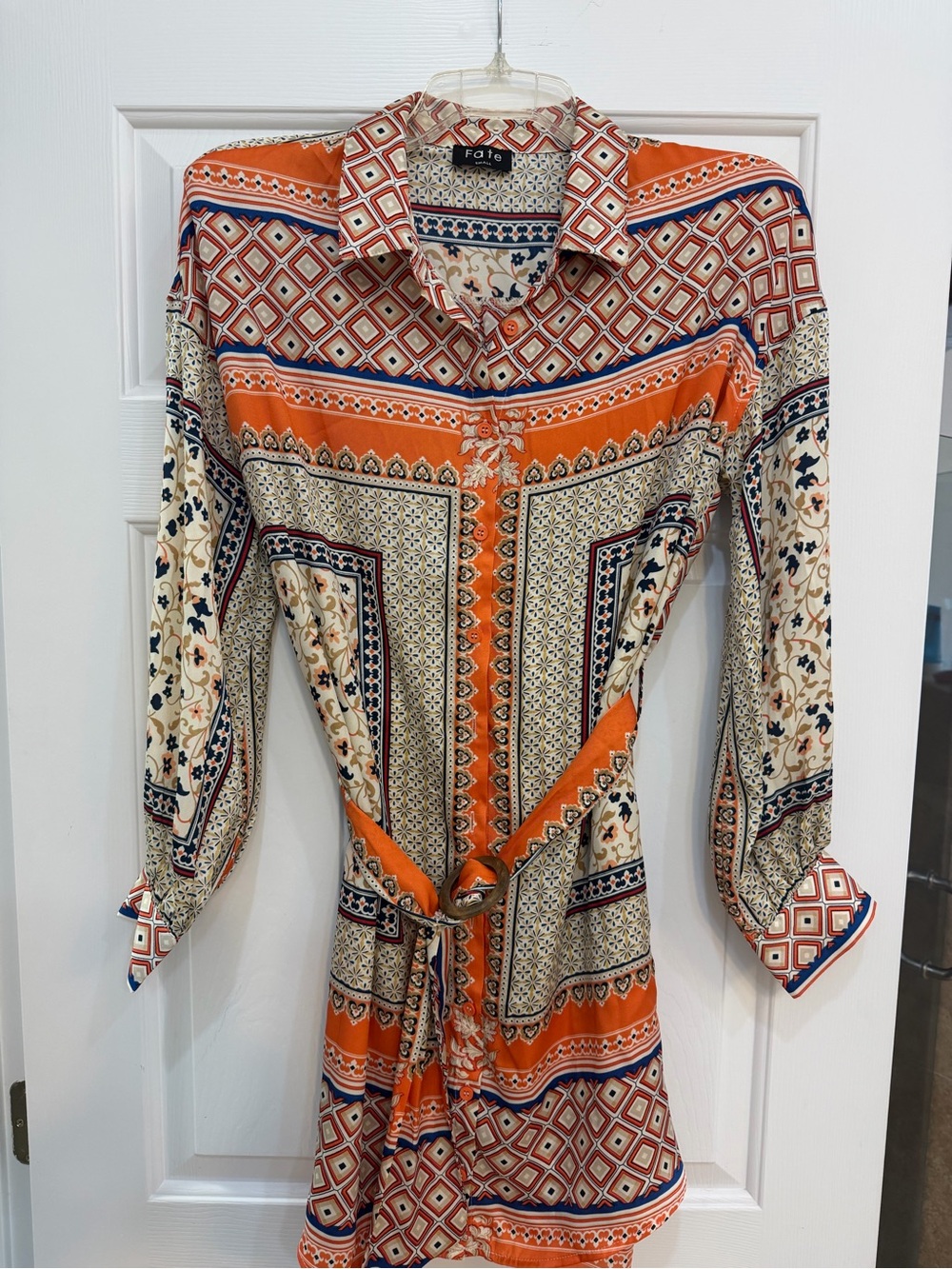 Fate Multicolor Geometric & Floral Print Shirt